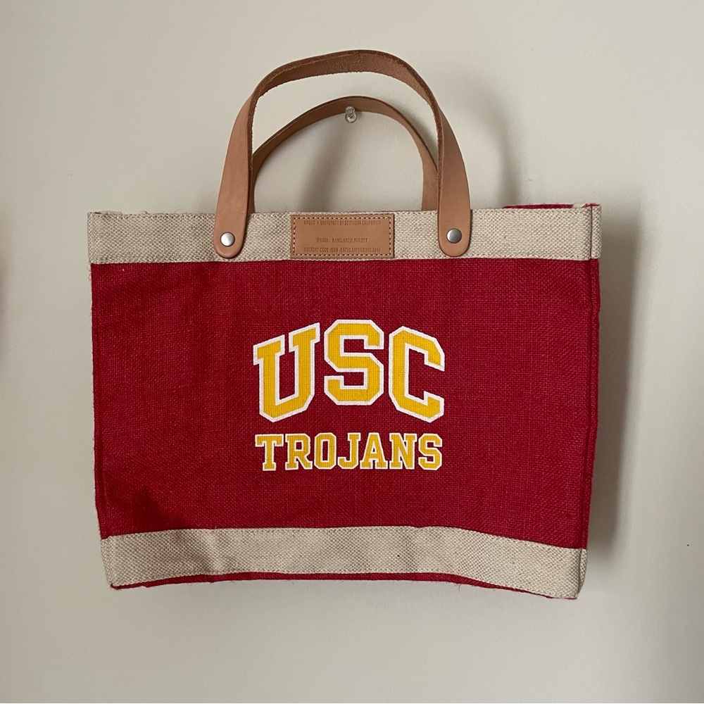 USC Trojans Apolis Red and Tan Petite Market Bag